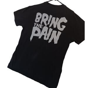 Famous Stars &‎ Straps Tee L Black Bring The Pain Front Back